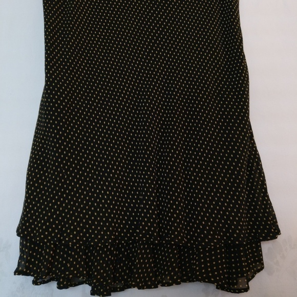 Style & Co. Dresses & Skirts - Style & Co black & yellow polka dot skirt